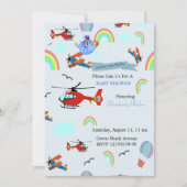 Die Aircraft-Babydusche Einladung (Vorderseite)