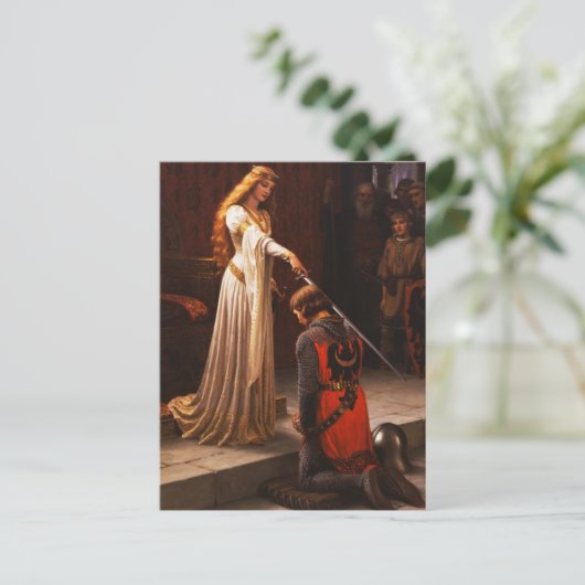 Die Akkolade Edmund Blair Leighton Postkarte (Stehend Vorderseite)