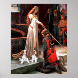 Die Akkolade mit 2 Blenheim Cavalier King Charles Poster