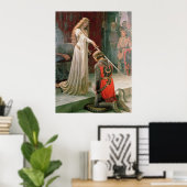 Die Akkolade Mittelalterliche Ritterkunst Poster (Heimbüro)