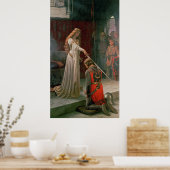 Die Akkolade von Edmund Blair Leighton, c. 1901 Poster (Küche)