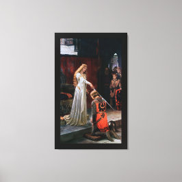 Die Akkolade von Edmund Blair Leighton Leinwanddruck