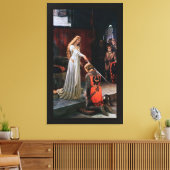 Die Akkolade von Edmund Blair Leighton Leinwanddruck (Insitu (Wohnzimmer))