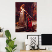 Die Akkolade von Edmund Blair Leighton Poster (Heimbüro)