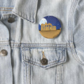 Die Akropolis des Athener Cartoon Button (Beispiel)