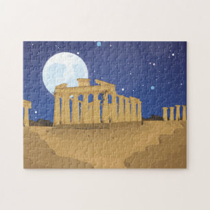 Die Akropolis des Athener Cartoon Puzzle