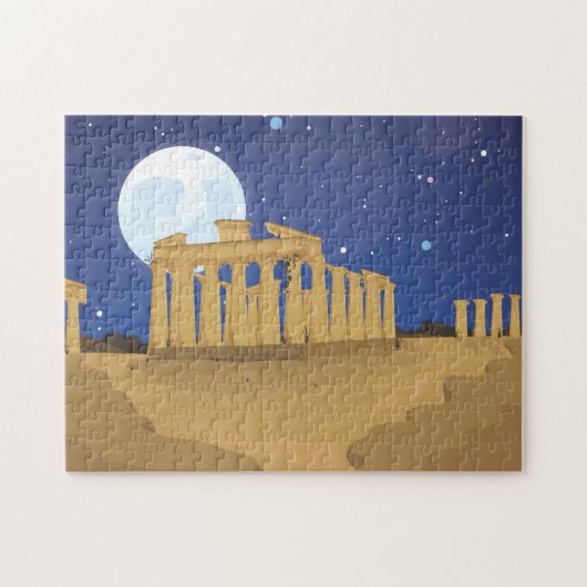 Die Akropolis des Athener Cartoon Puzzle (Horizontal)