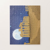 Die Akropolis des Athener Cartoon Puzzle (Vertikal)