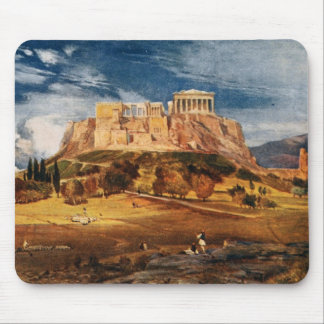 Die Akropolis Farban der landschaft Athens Mousepad