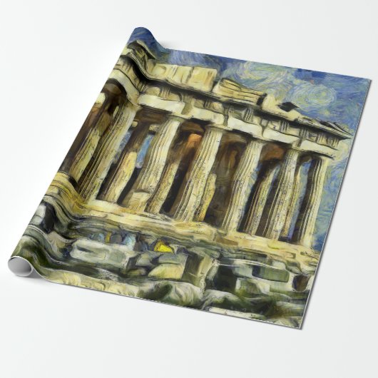 Die Akropolis in Athen Geschenkpapier (Ungerollt)