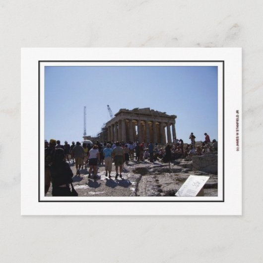 Die Akropolis in Athen, Griechenland Postkarte (Vorderseite)