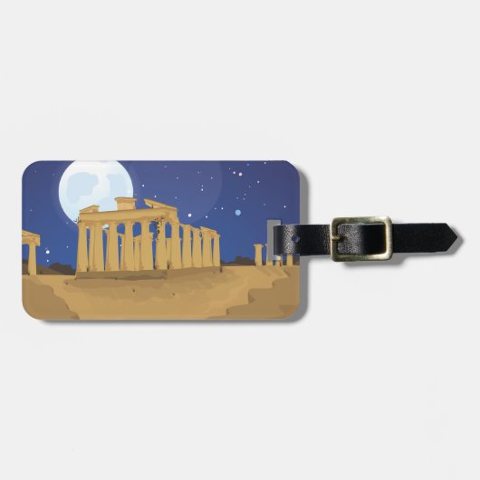 Die Akropolis von Athen Gepäckanhänger (Vorderseite horizontal)