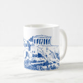 Die Akropolis von Athen, Griechenland Kaffeetasse (VorderseiteRechts)