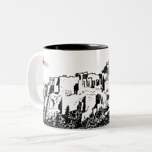 Die Akropolis von Athen, Griechenland Zweifarbige Tasse (Vorderseite Links)