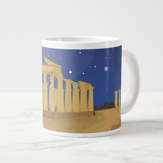 Die Akropolis von Athen Jumbo-Tasse (Vorderseite Rechts)