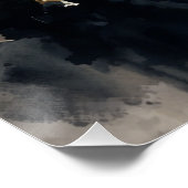 Die Akropolis von Athen, Öl und Aquarell Poster (Ecke)