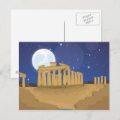 Die Akropolis von Athen Postkarte (Vorne/Hinten)
