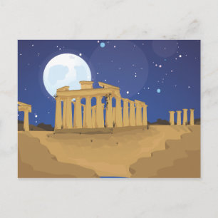 Die Akropolis von Athen Postkarte