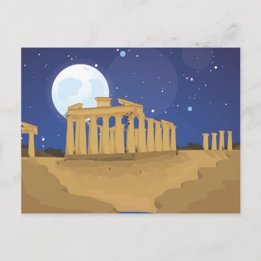 Die Akropolis von Athen Postkarte (Vorderseite)