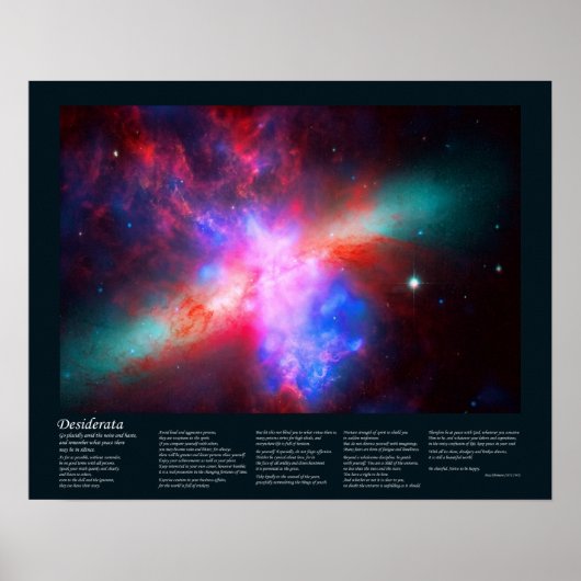 Die aktive Zigarrengalaxie - Messier 82 Poster (Vorne)