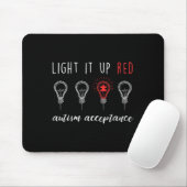 Die Akzeptanz von Autismus leuchtet stattdessen ro Mousepad (Mit Mouse)