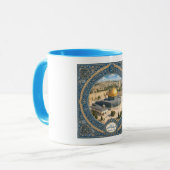 Die Al-Aqsa-Moschee. Dekoratives Islamisch Tasse (Vorderseite Links)
