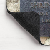 Die Alamo Festung-Schrein Plakette Mousepad (Ecke)