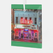 DIE ALAMO-Glasverzierung Ornament Aus Glas (Vorderseite links)