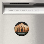 Die Alamo in der Nacht Magnet (In Situ (Geschirrspüler))