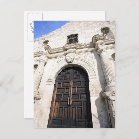 Die Alamo in San Antonio, Texas Postkarte (Vorne/Hinten)