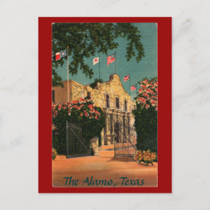 Die Alamo Vintage Texas Postkarte