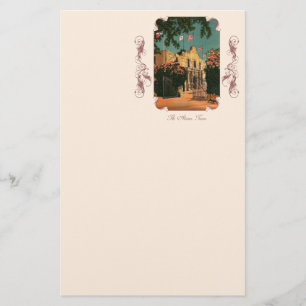 Die Alamo Vintage Texas Schreibwaren Briefpapier