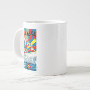 Die Alaska-Linie Dampfer-Plakat Jumbo-Tasse
