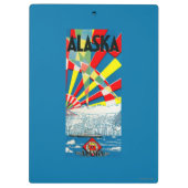 Die Alaska-Linie Dampfer-Plakat Klemmbrett (Rückseite)