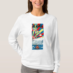 Die Alaska-Linie Dampfer-Plakat T-Shirt