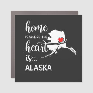 Die Alaska Zuhause ist der Mittelpunkt Auto Magnet