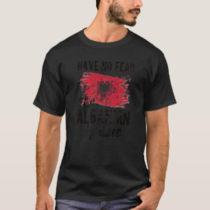 Die Albaner sind hier, die albanische Flagge T-Shirt