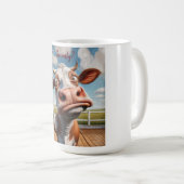 Die Alberne Kuh - "Ernsthaft?" Funny Quote Design Kaffeetasse (VorderseiteRechts)