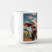 Die Alberne Kuh - "Ernsthaft?" Funny Quote Design Kaffeetasse (Vorderseite Links)