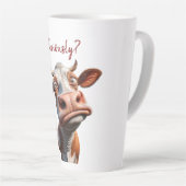 Die Alberne Kuh - "Ernsthaft?" Funny Quote Design Milchtasse (Rechte Ecke)