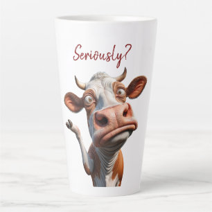 Die Alberne Kuh - "Ernsthaft?" Funny Quote Design Milchtasse