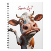 Die Alberne Kuh - "Ernsthaft?" Funny Quote Design Notizblock (Vorderseite)