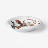 Die Alberne Kuh - "Ernsthaft?" Funny Quote Design Pappteller (Gewinkelt)