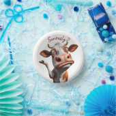 Die Alberne Kuh - "Ernsthaft?" Funny Quote Design Pappteller (Party)