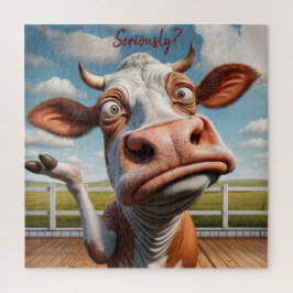 Die Alberne Kuh - "Ernsthaft?" Funny Quote Design Puzzle
