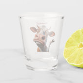 Die Alberne Kuh - "Ernsthaft?" Funny Quote Design Schnapsglas (Rückseite)