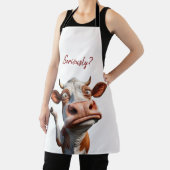 Die Alberne Kuh - "Ernsthaft?" Funny Quote Design Schürze (InSitu)