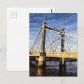 Die Albert Bridge Art Postkarte (Vorne/Hinten)