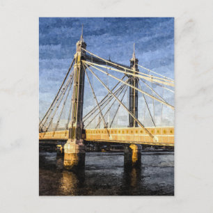 Die Albert Bridge Art Postkarte
