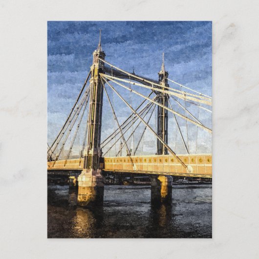Die Albert Bridge Art Postkarte (Vorderseite)
